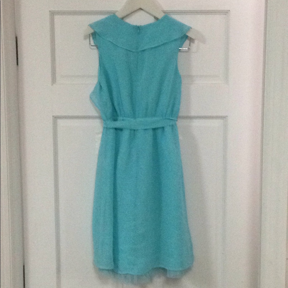 Blue fancy flowwy dress - Picture 2 of 4